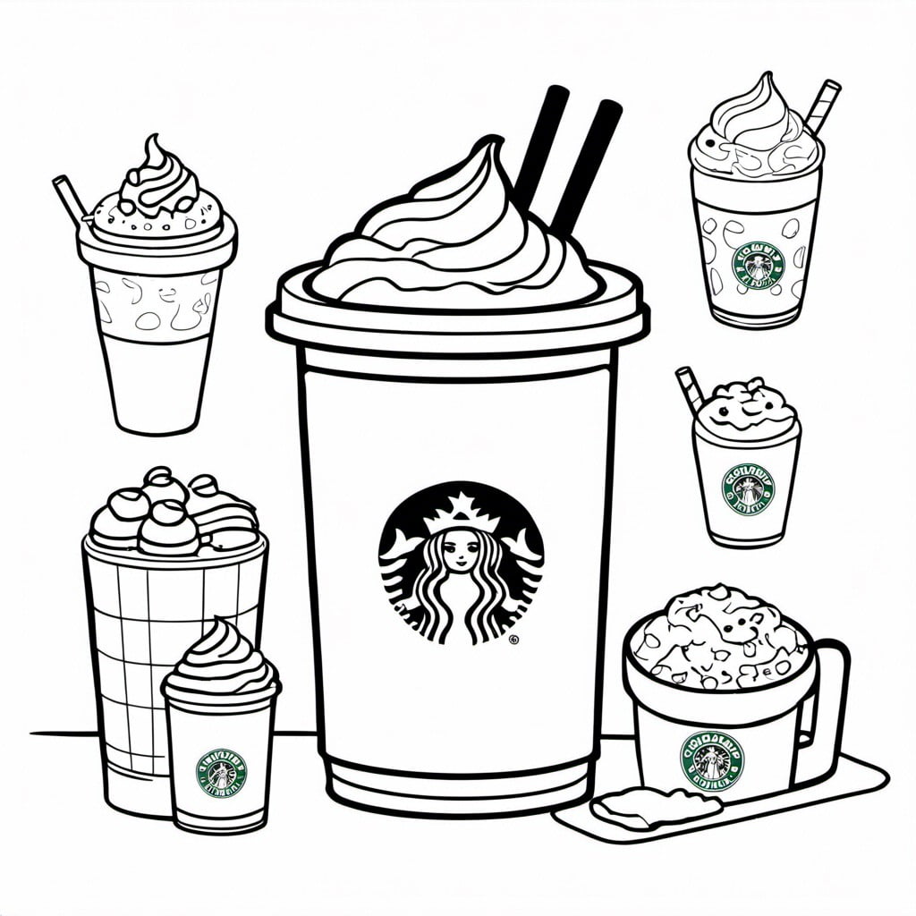 Starbucks Kawaii Coloring Pages Easy Guide To Fun And Relaxing Art