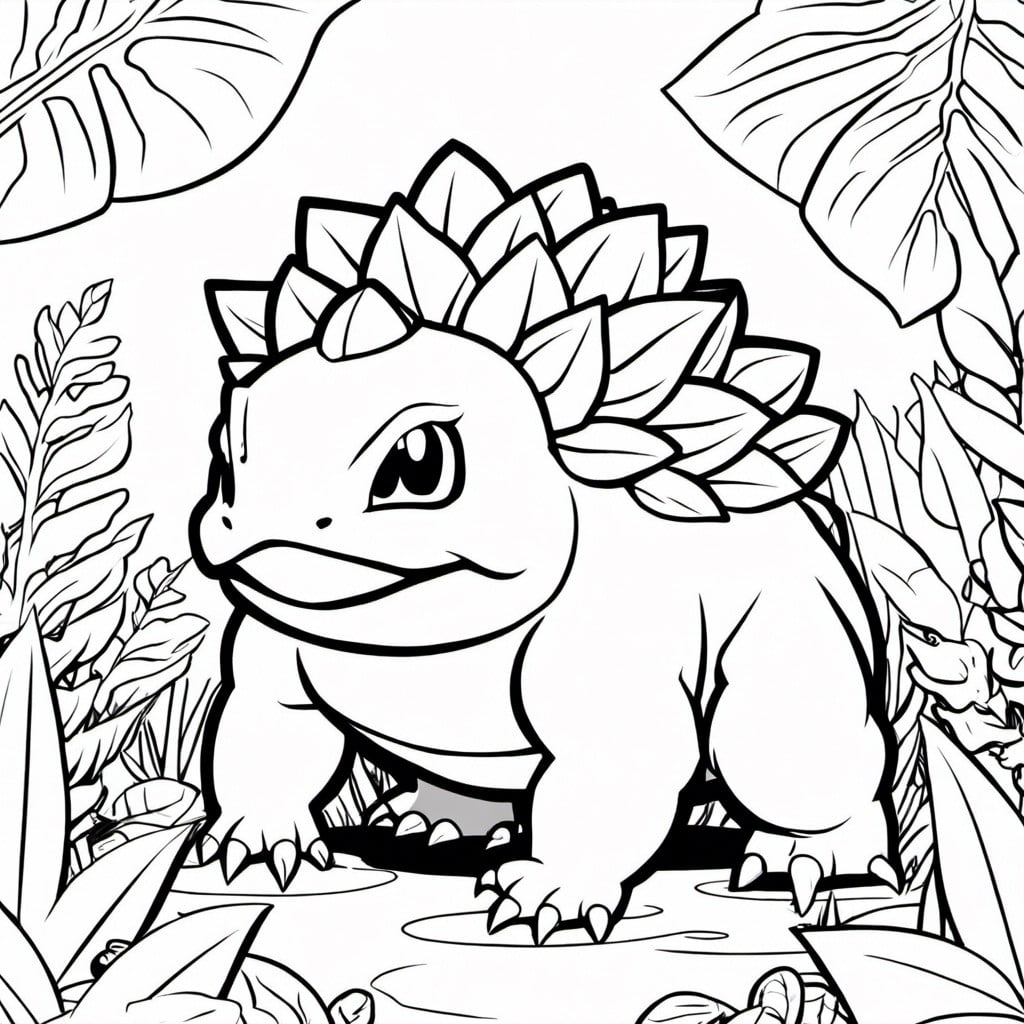 venusaur in a forest