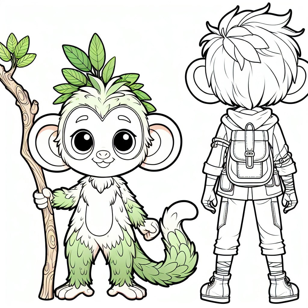 10 Grookey Coloring Pages: Unleash Your Inner Artist with the Grassy Chimpanzee