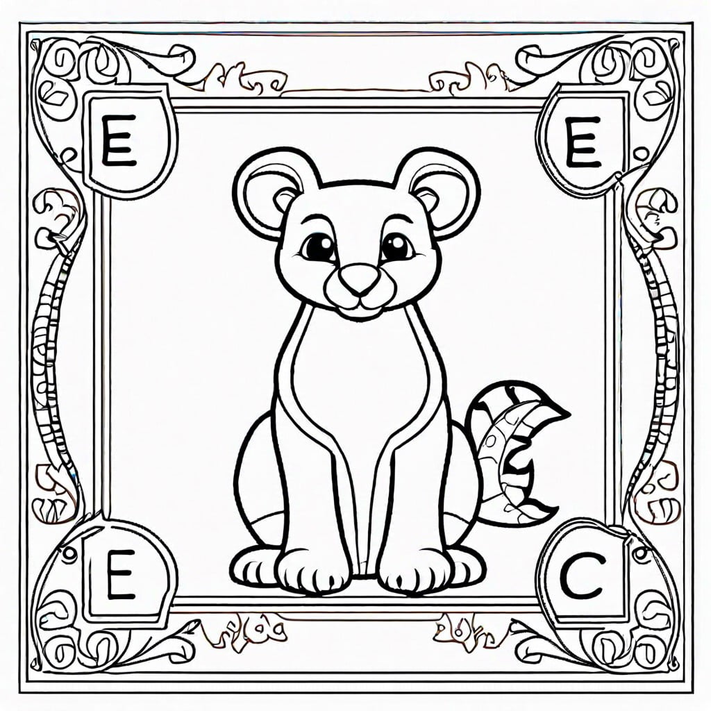 animal alphabet each letter represented by an animal whose name starts with that letter