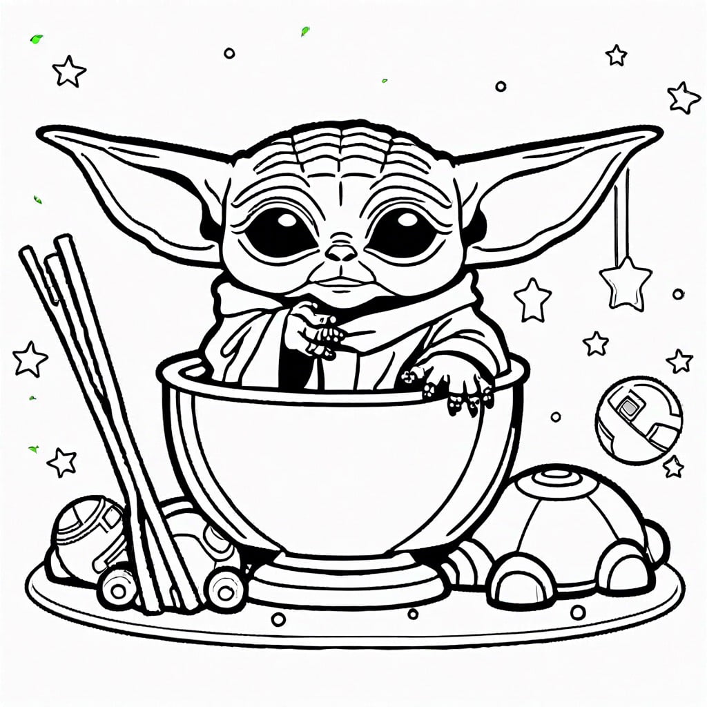 10 Creative Baby Yoda Coloring Pages Ideas for Your Little Artist ...