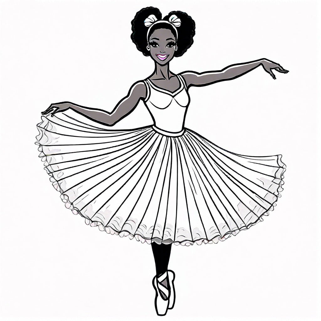 ballerina black barbie in a tutu