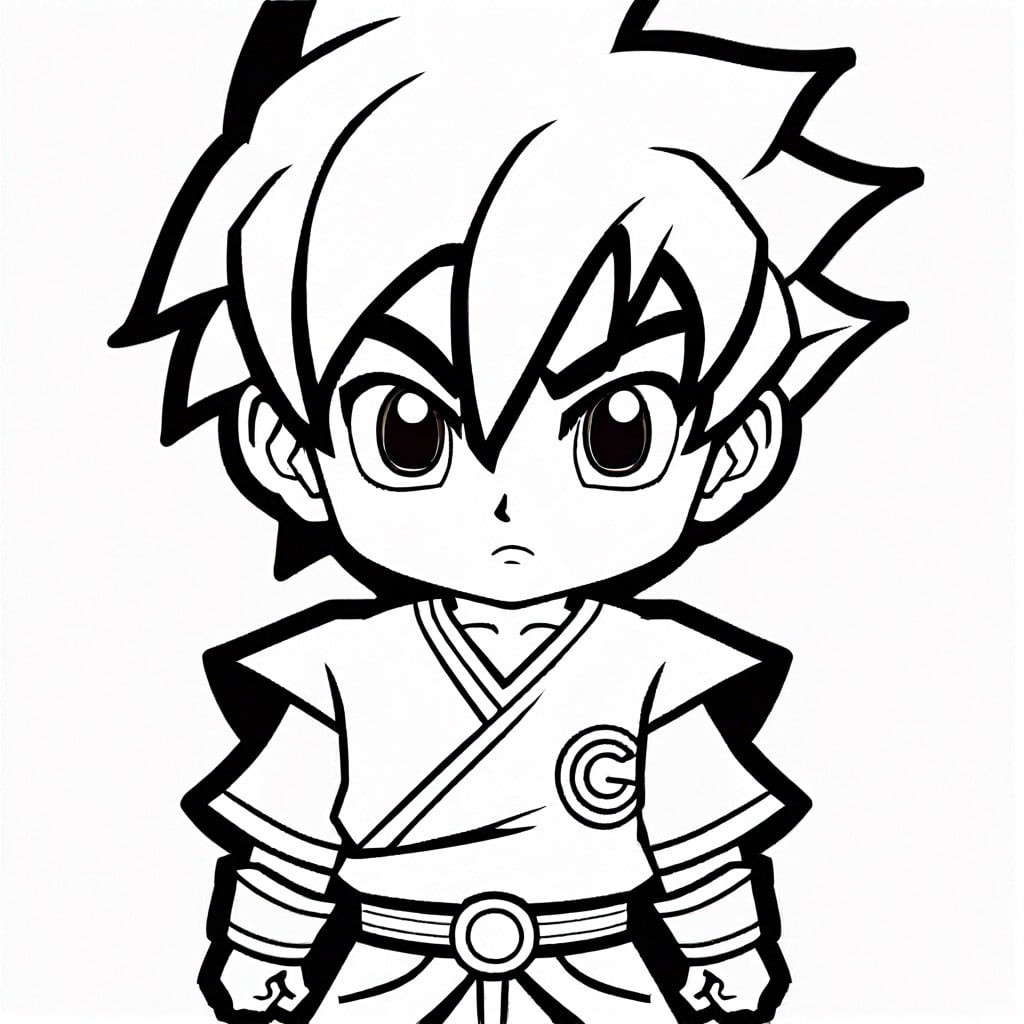 chibi versions of classic anime heroes