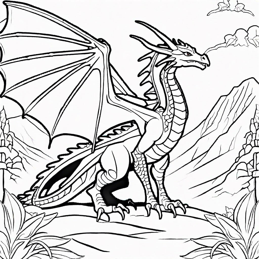 10 Creative Wings of Fire Coloring Pages for Artistic Fans – Color Me Pages