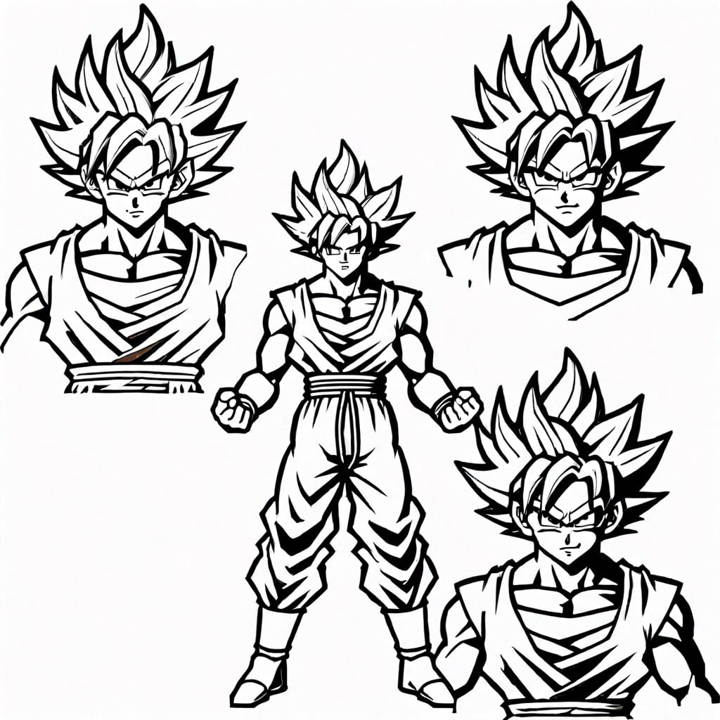 goku super saiyan transformation sequence