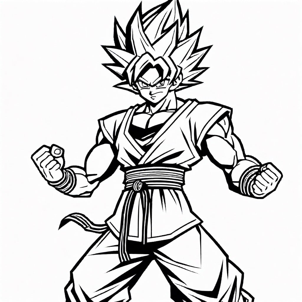 10 Creative Goku Coloring Pages Ideas for Dragon Ball Fans – Color Me Pages