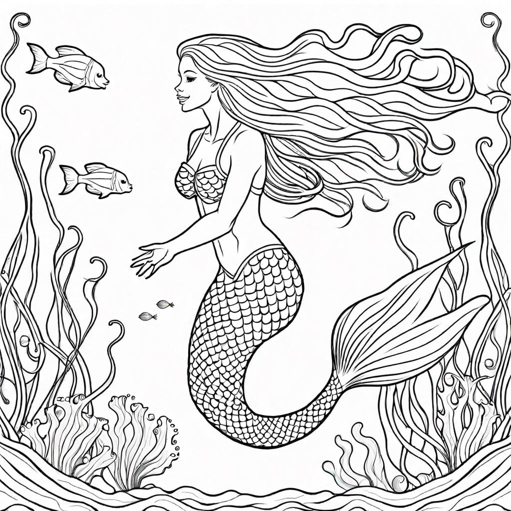 10 Creative Mermaid Coloring Pages for Hours of Artistic Fun – Color Me ...