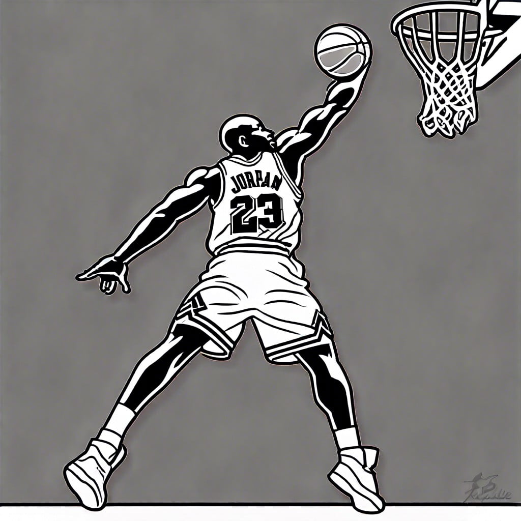 michael jordan iconic dunk silhouette