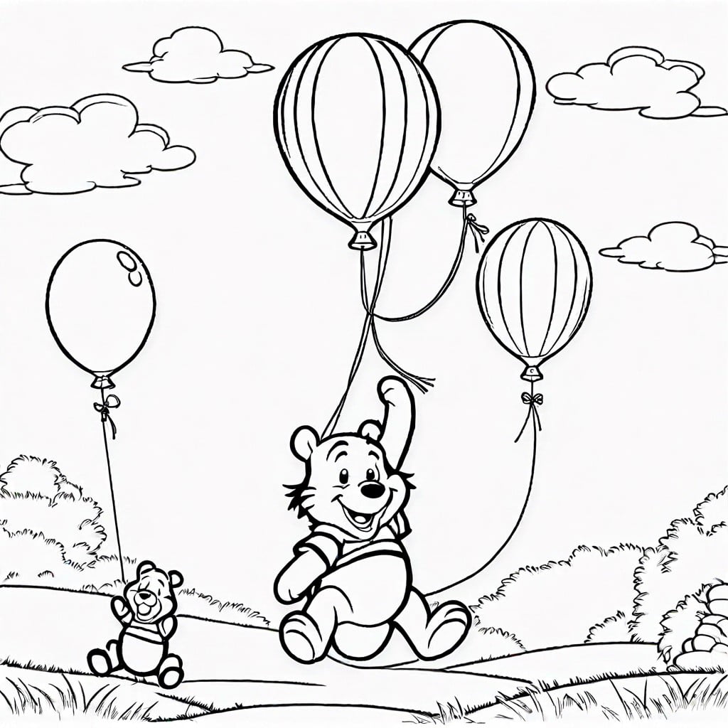 pooh and friends balloon adventure