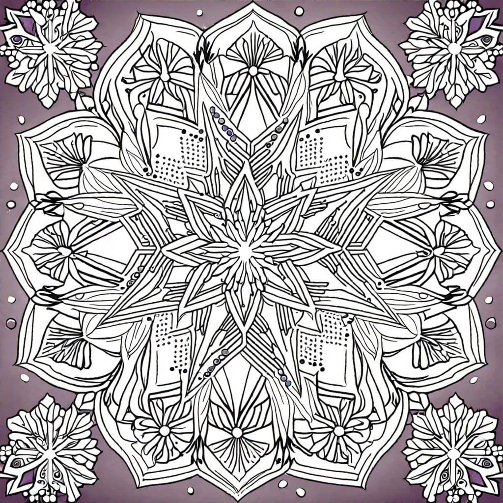 snowflake mandalas