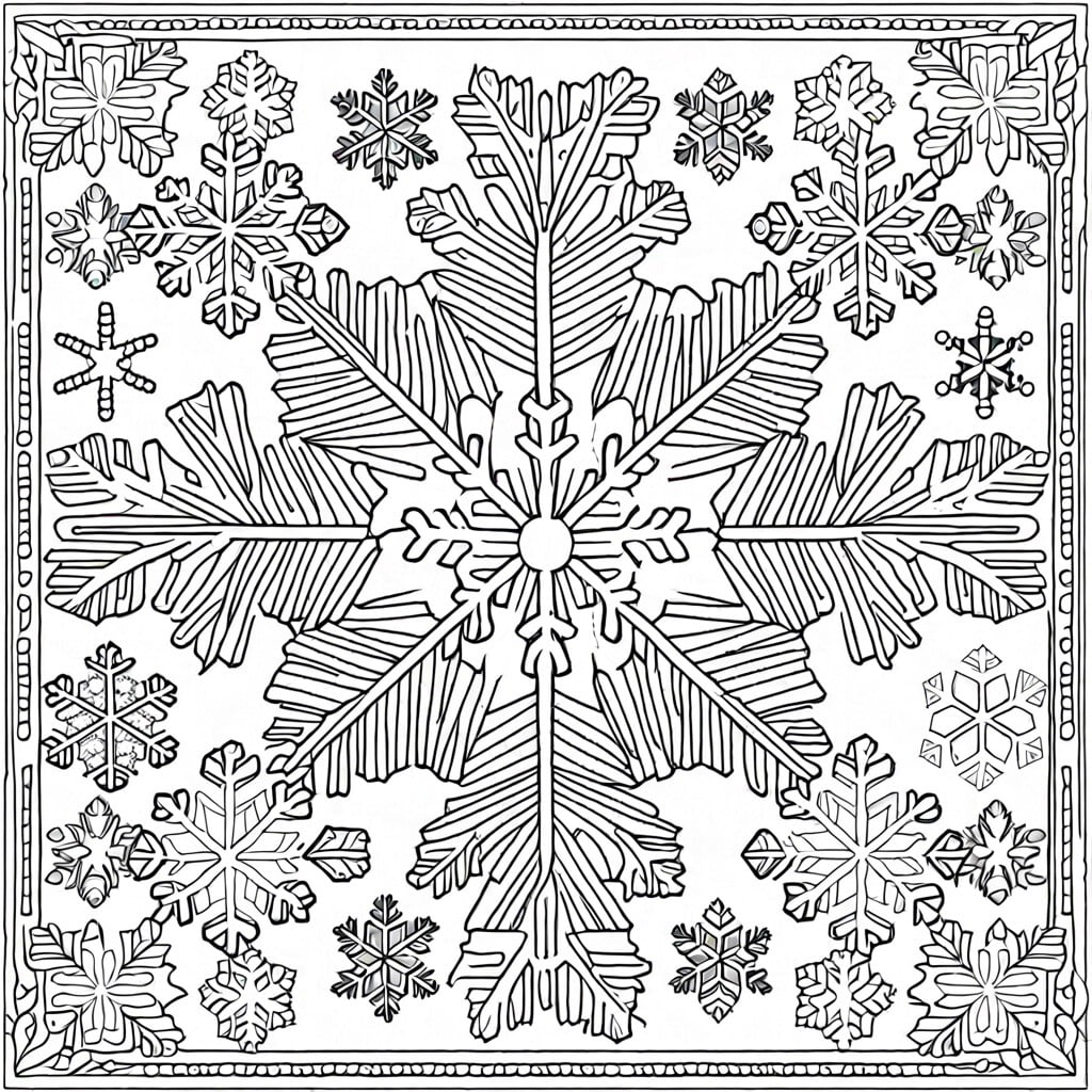 snowflake wonderland various intricate snowflake designs