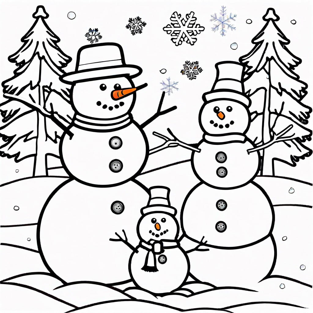 10 Blank Snowman Coloring Pages: Creative Ideas For Family Fun – Color 