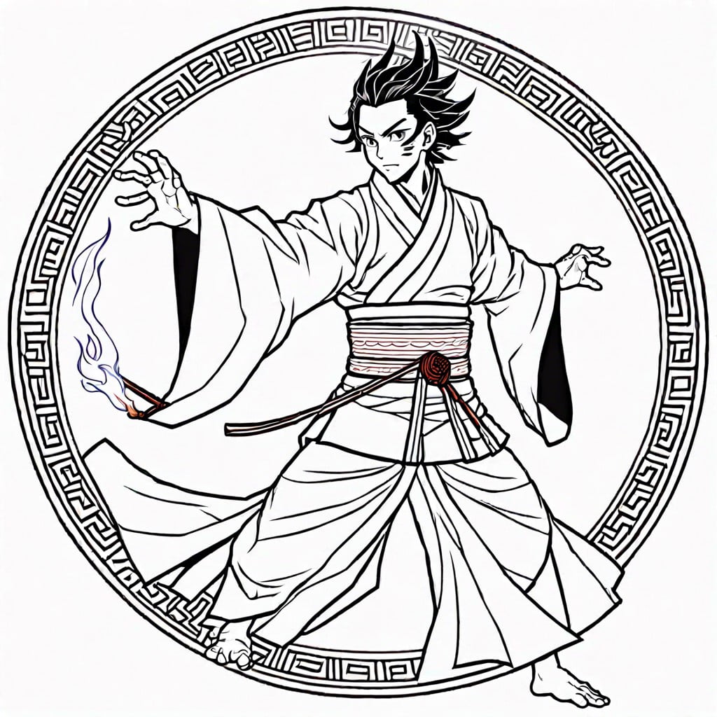 tanjiro kamados dance of the fire god technique