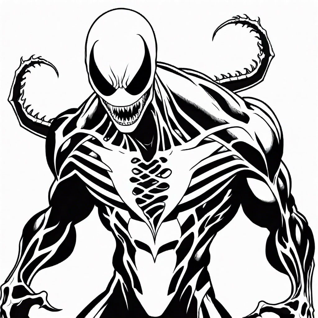 10 Creative Venom Coloring Pages Ideas for Fans of the Iconic Villain ...