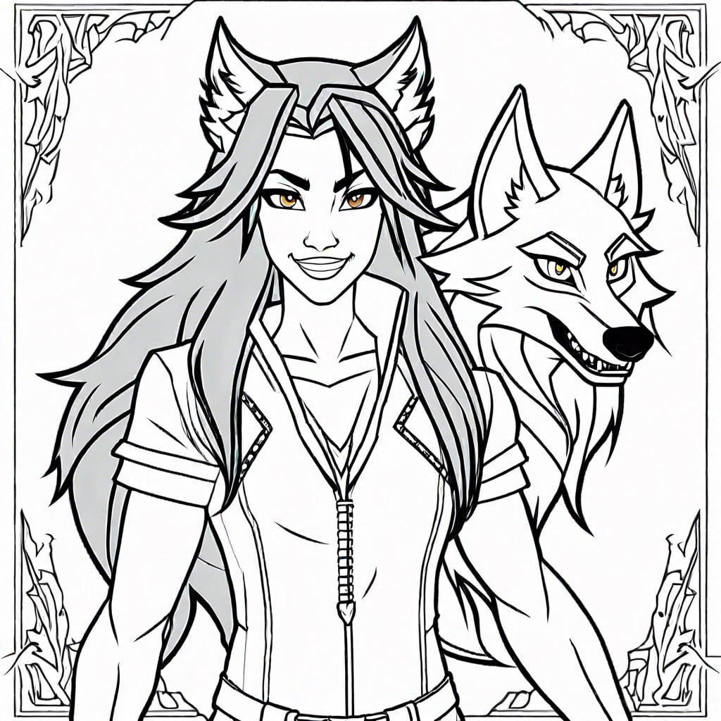 aphmau in her signature werewolf form