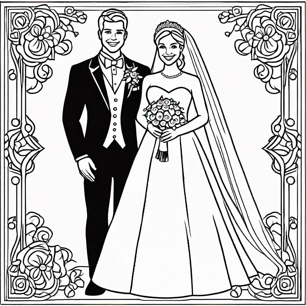 bride and groom portrait