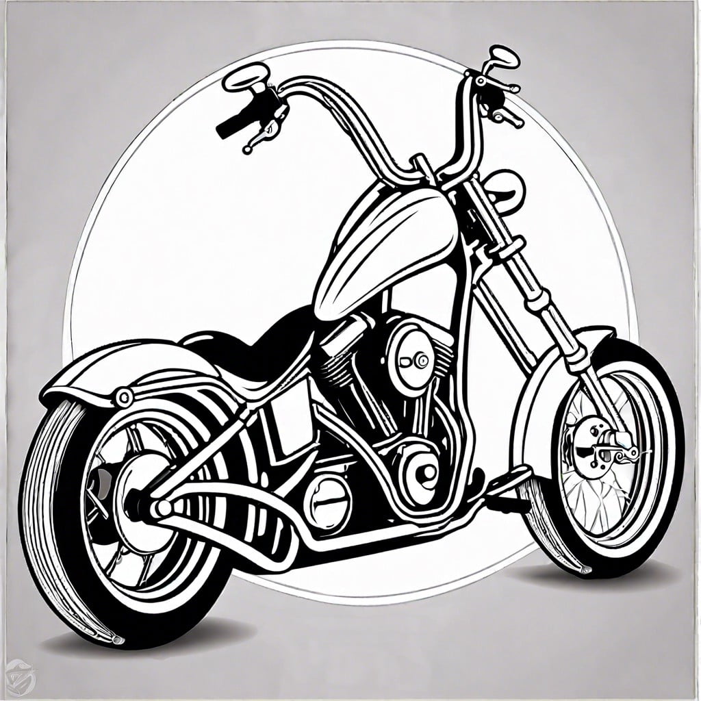 classic chopper motorcycle