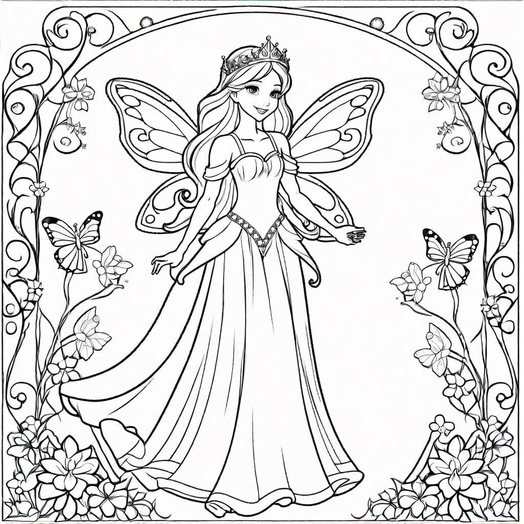 fairy princess in a magical garden