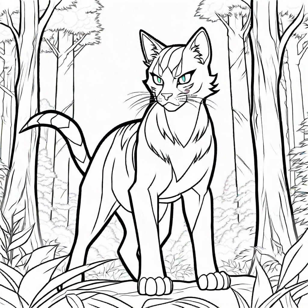 firestar in a forest battle scene