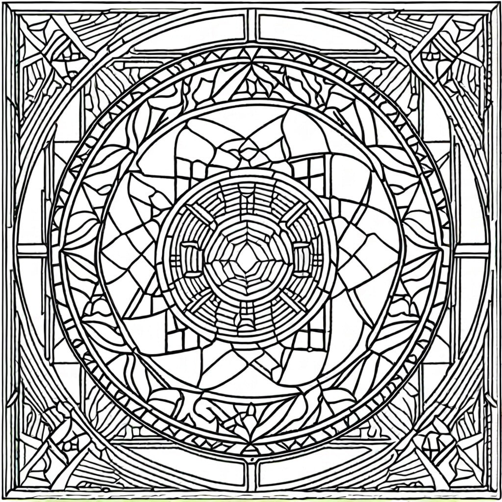 geometric shapes mosaic