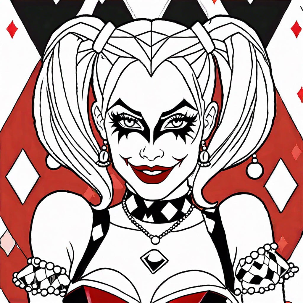 harley quinn in her classic jester costume