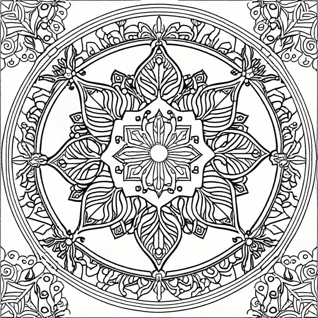 intricate mandala snowflake