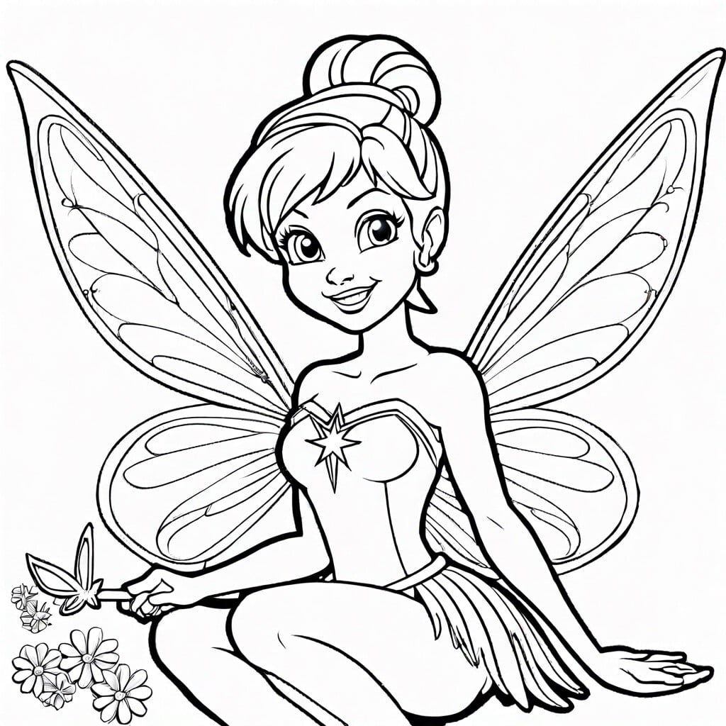 tinkerbell crafting her own fairy wand