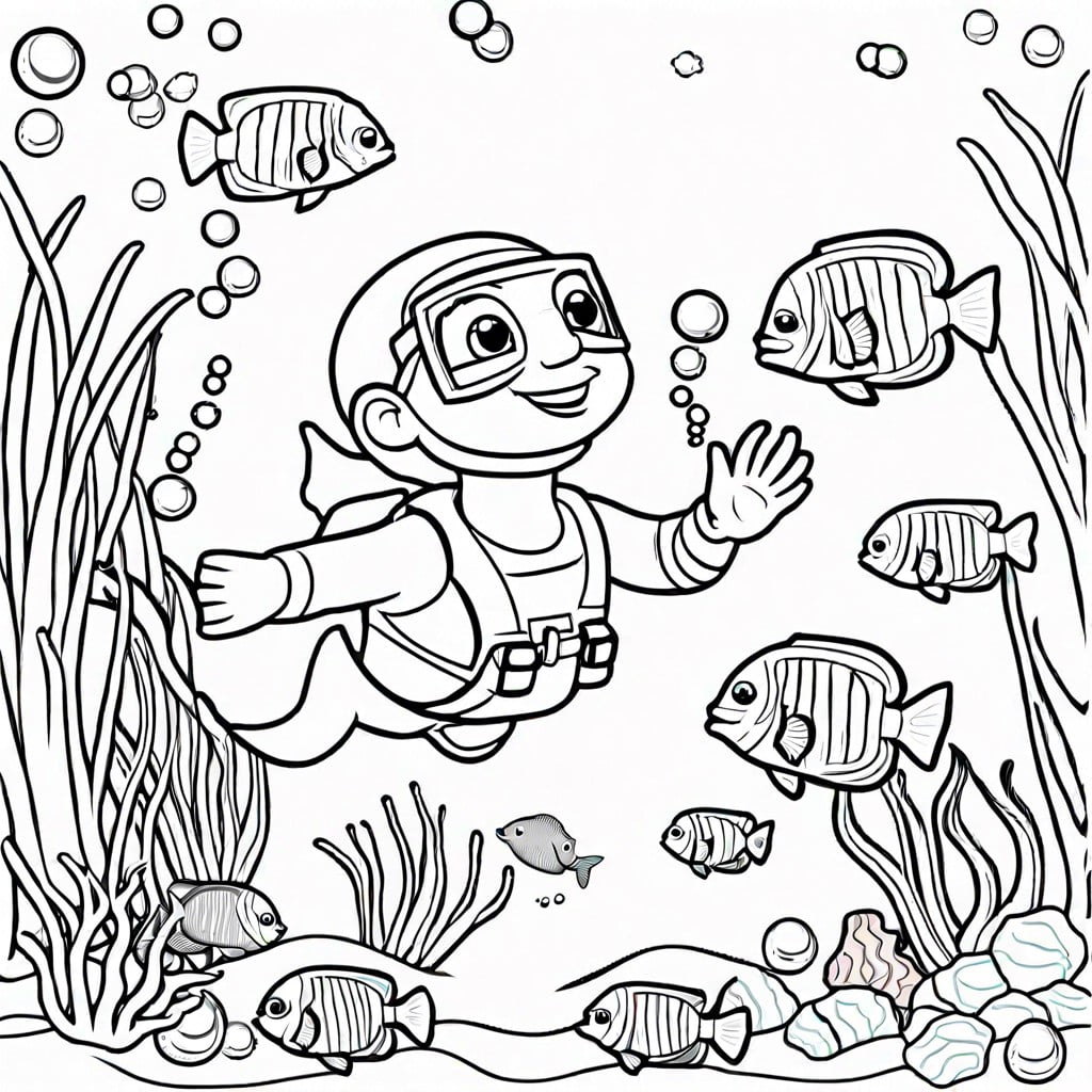 underwater adventure bobbie goods features bobbie exploring coral reefs and marine life