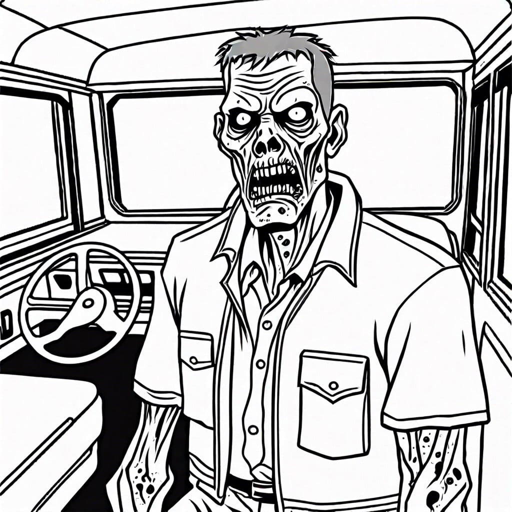 zombie school bus driver